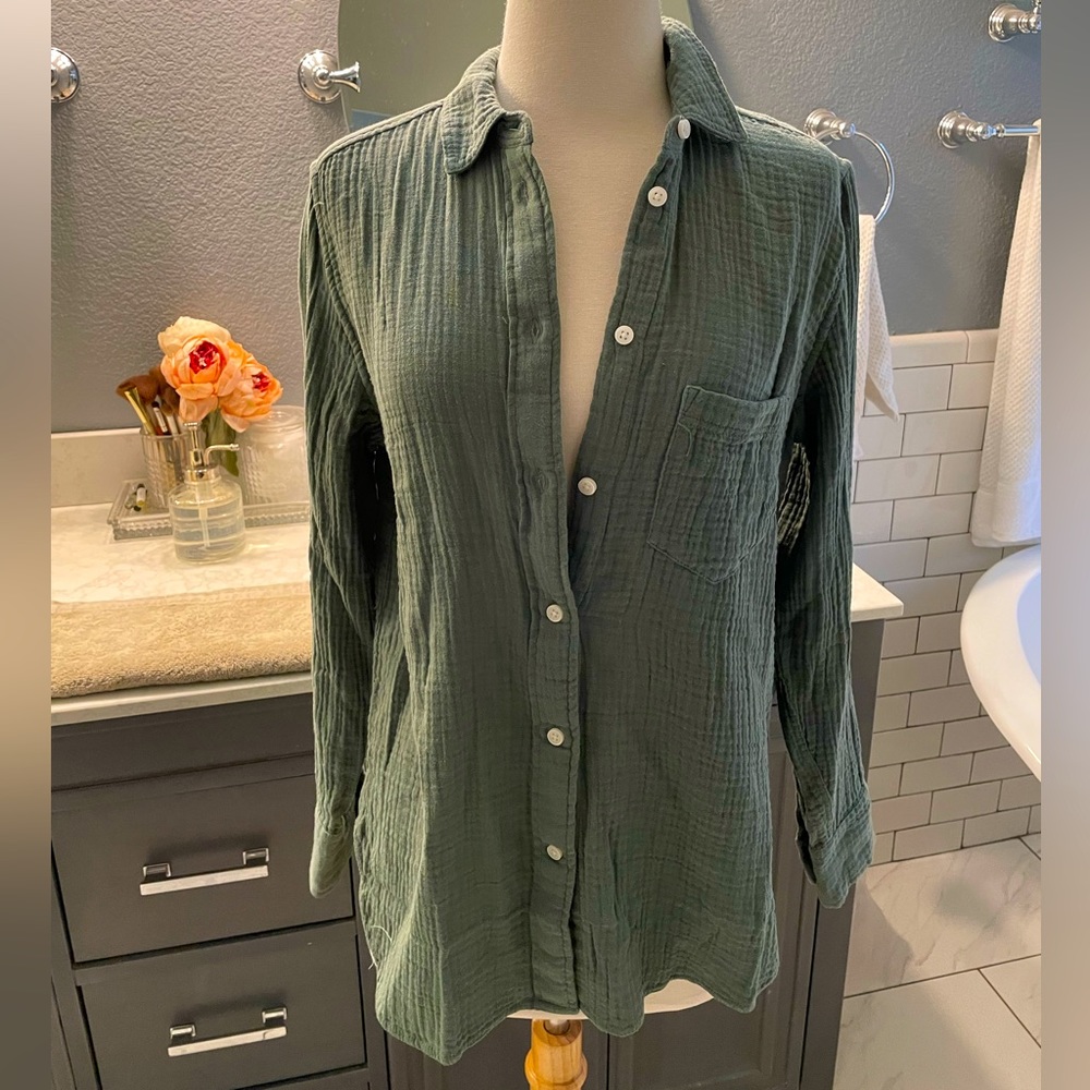 J.Crew gauzy linen shirt. NWT 2 - Picture 2 of 6